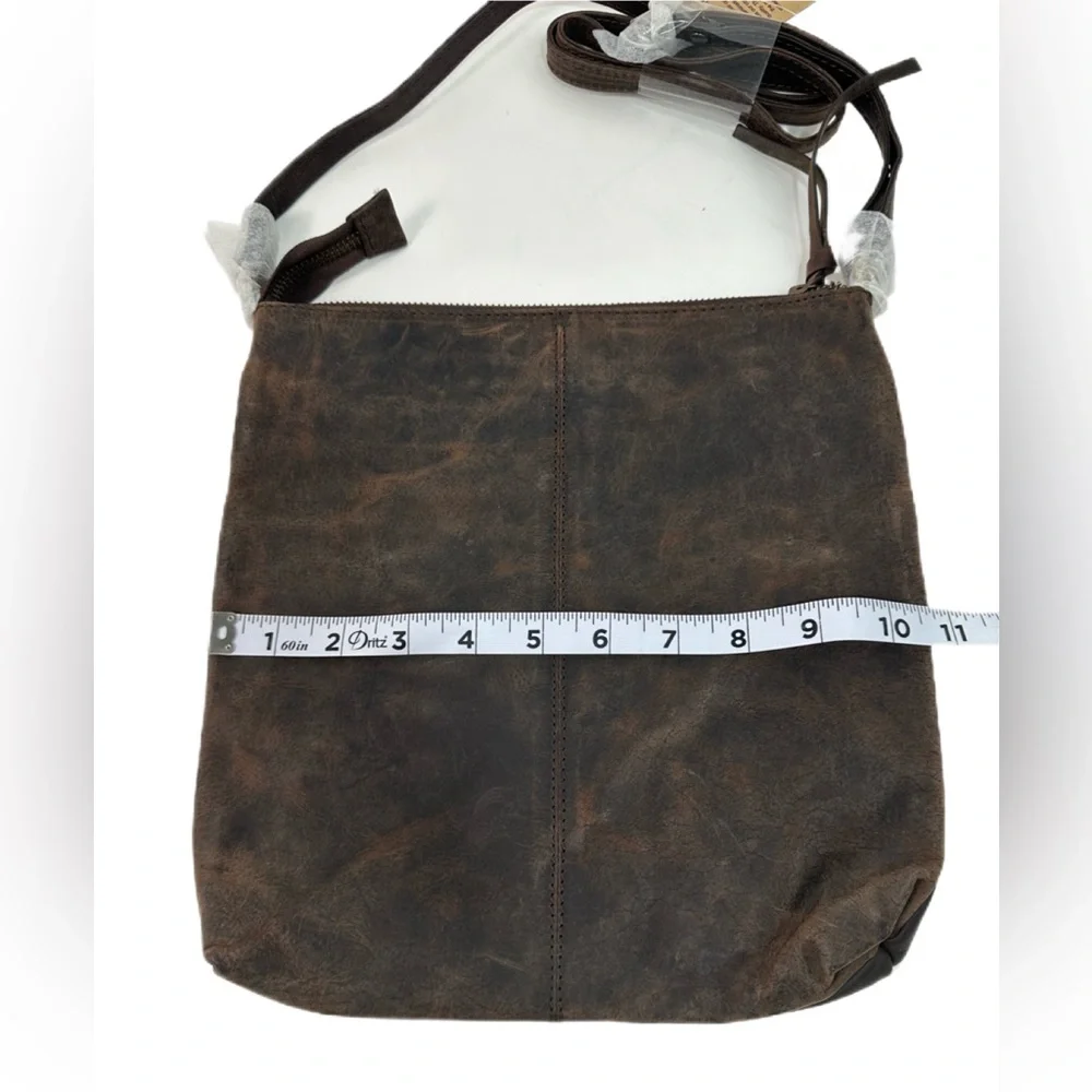Leather ESTALON Bohemian/Crossbody Bag - Picture 4 of 16